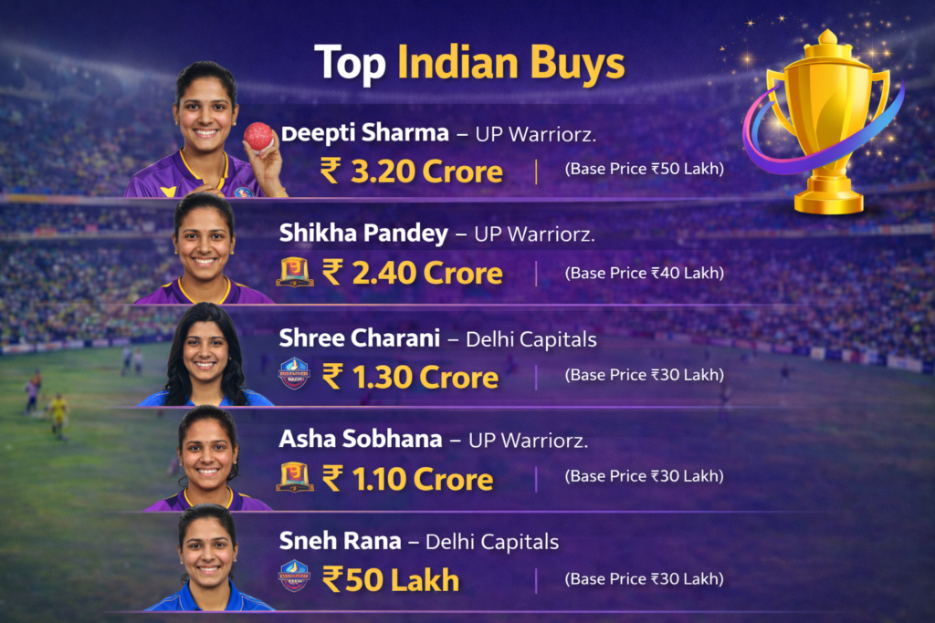 WPL Top Indian Buys
